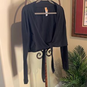 LUCY Tie Front Wrap Shrug